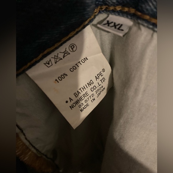 100% Real Authentic Bape Jeans - Picture 12 of 13